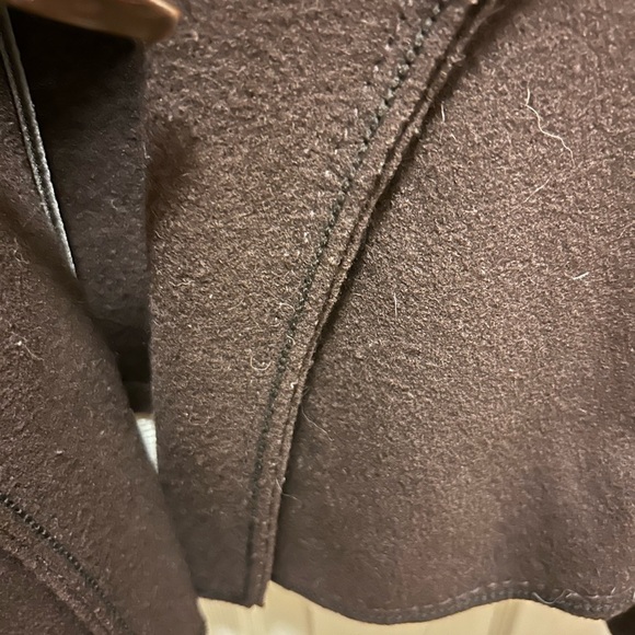 Cole Haan Wool & Baby Alpaca Brown Jacket Sz 6 - Picture 4 of 12